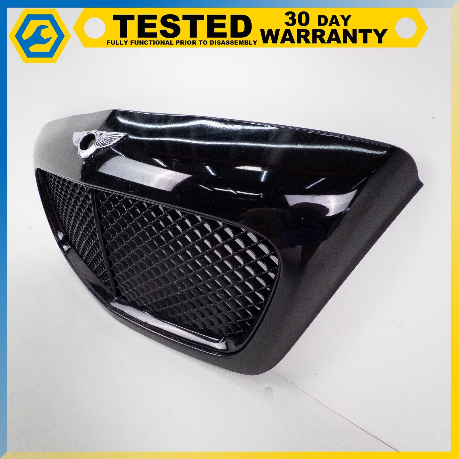 03-08 BENTLEY CONTINENTAL GT FRONT HOOD RADIATOR GRILLE BLACK OEM