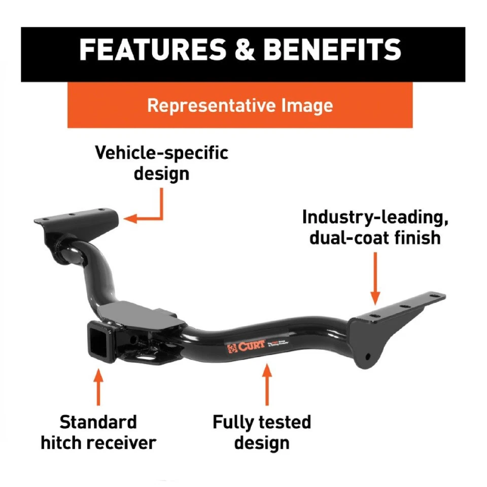 Curt Class 3 Trailer Hitch 13296 for 2007-2009 Dodge Durango / Chrysler Aspen Foto 2 de 4