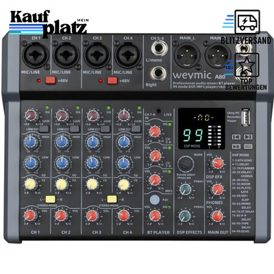 Mixer A-Series für DJ-Bühne Karaoke 99 DSP-Effekte USB XLR Mikrofonanschluss 48V
