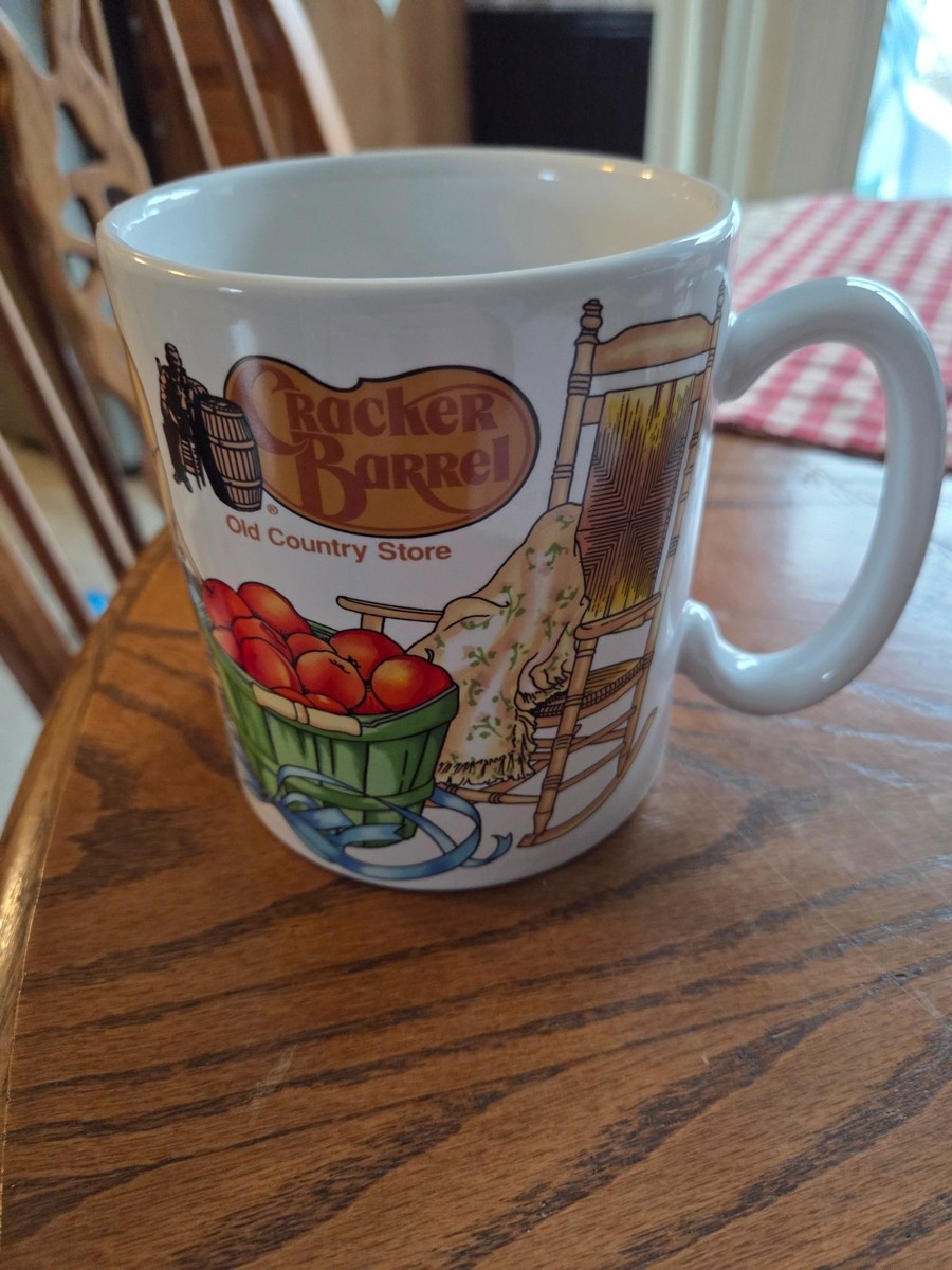 VTG 24 oz Crackrt Barrel coffee mug with rocking chair never used | eBay