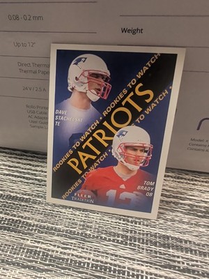 2000 Fleer Tradition - Rookies to Watch Tom Brady, Dave Stachelski #352 (RC)