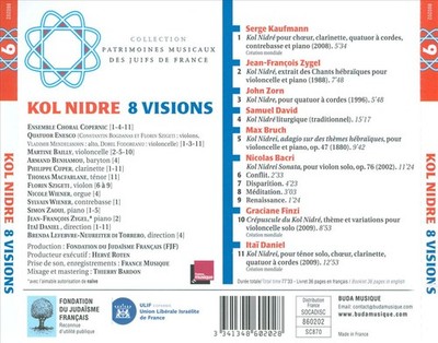 KOL NIDRE - 8 VISIONS NEW CD