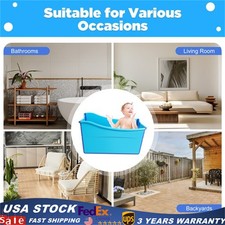 Foldable Bathtub, Adult Kid Portable Spa Sauna Soaking Bath Tub, Folding Bucket.