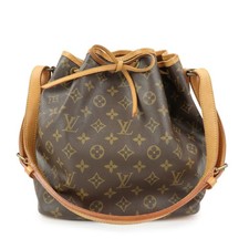 Louis Vuitton Monogram Petit Noe Shoulder Bag Brown M42226 Authentic Used F/S