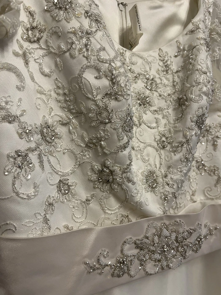 Brautkleid Très Chic, Größe 38, A Linie Knöchellang bei 164cm - Bild 2 von 4