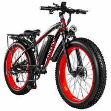 Electric Bikes for Adults 1500W 34MPH 60Miles Mountain 26" Fat Tire E-bike