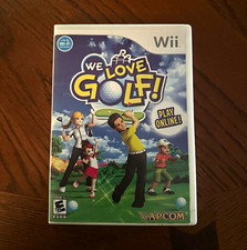 Capcom We Love Golf! Nintendo Wii Video Game E10+ Online Play w/ Case Disc