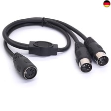 MIDI-Y-Splitterkabel-Adapter, DIN-5-polige Bu...