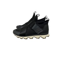 SOREL Kinetic Sneak Sneakers Black Women's Size 7 Slip on NL3374-010