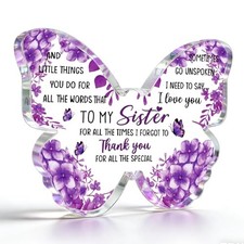 Best Sister Ever Gifts Birthday Gifts for Sister from Sisters Acrylic Plaque ...