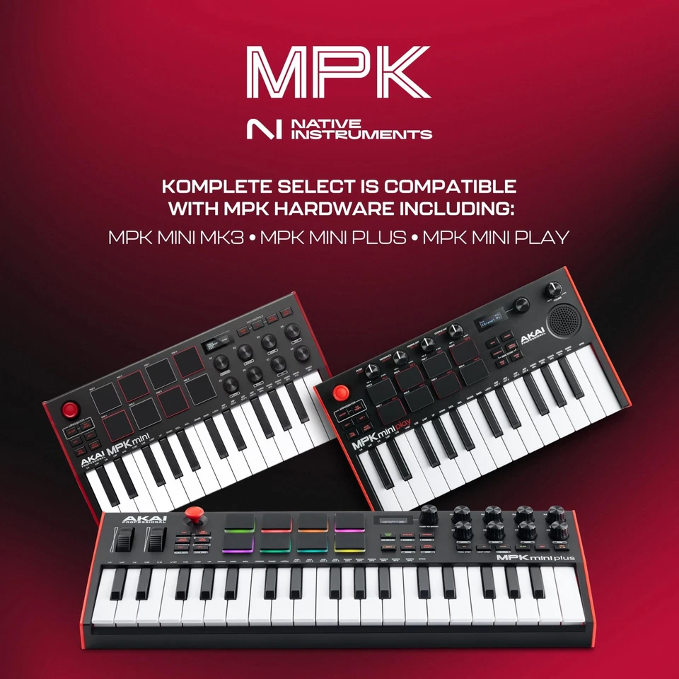 Akai MPK Mini Play MK3 MIDI Keyboard Controller with Built-in Speaker - Image 4 of 4