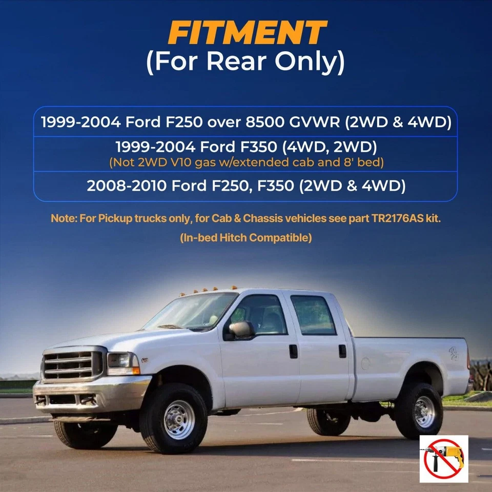 Air Bag Suspension Kit For 1999-2004 Ford F350 Works As Airlift 57390 57393 Foto 3 de 4