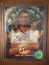 2023-24 Topps UEFA UCC Now Starring  Jude Bellingham Auto  1/5000 packs