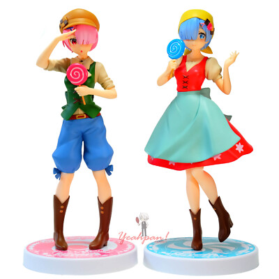 Re:Zero Rem Ram Candy House SSS Figure Set FuRyu FROM JAPAN + GIFT