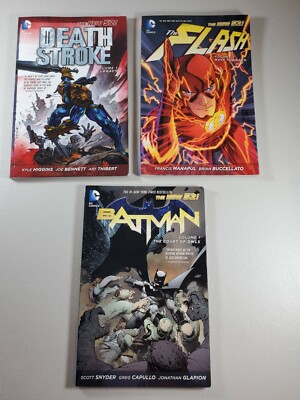 DC he New 52 TPB Set of 3 Includes: BATMAN VOL. 1:THE COURT OF OWLS + two others