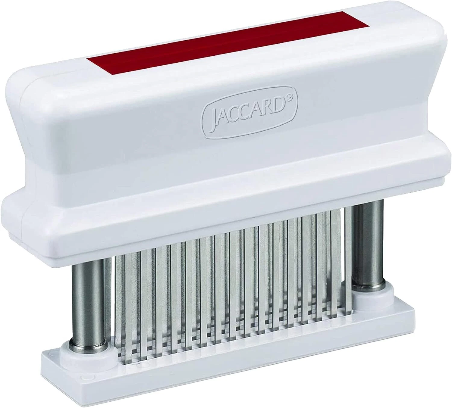 Jaccard 48 Blade Meat Tenderizer Red for Juicy Flavorful Meat Cooking