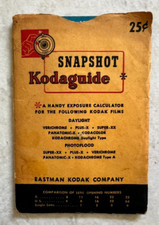 Vintage Kodak SNAPSHOT  FLASH KODAGUIDE Outdoor  Flash Exposure Calculator