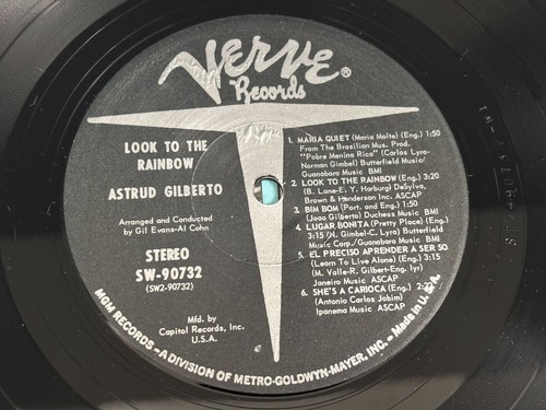 ASTRUD GILBERTO Look To The Rainbow 1967 NM LP Club Edition SW-90732 Verve Rec - Picture 14 of 18