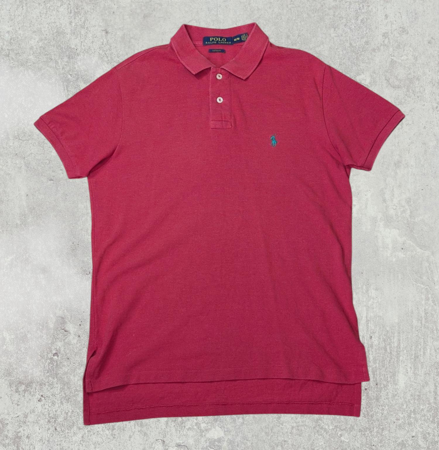PONY Polo uomo Ralph Lauren vestibilità personalizzata Rossa Taglia Medium