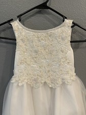 Lady Eleanor Girls Formal Dress size 3 Flower girl Wedding Dress White