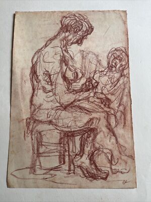 ERICH KAHN 1904~1980 ca. 1950 s - Figure Studies - German Expressionist Art