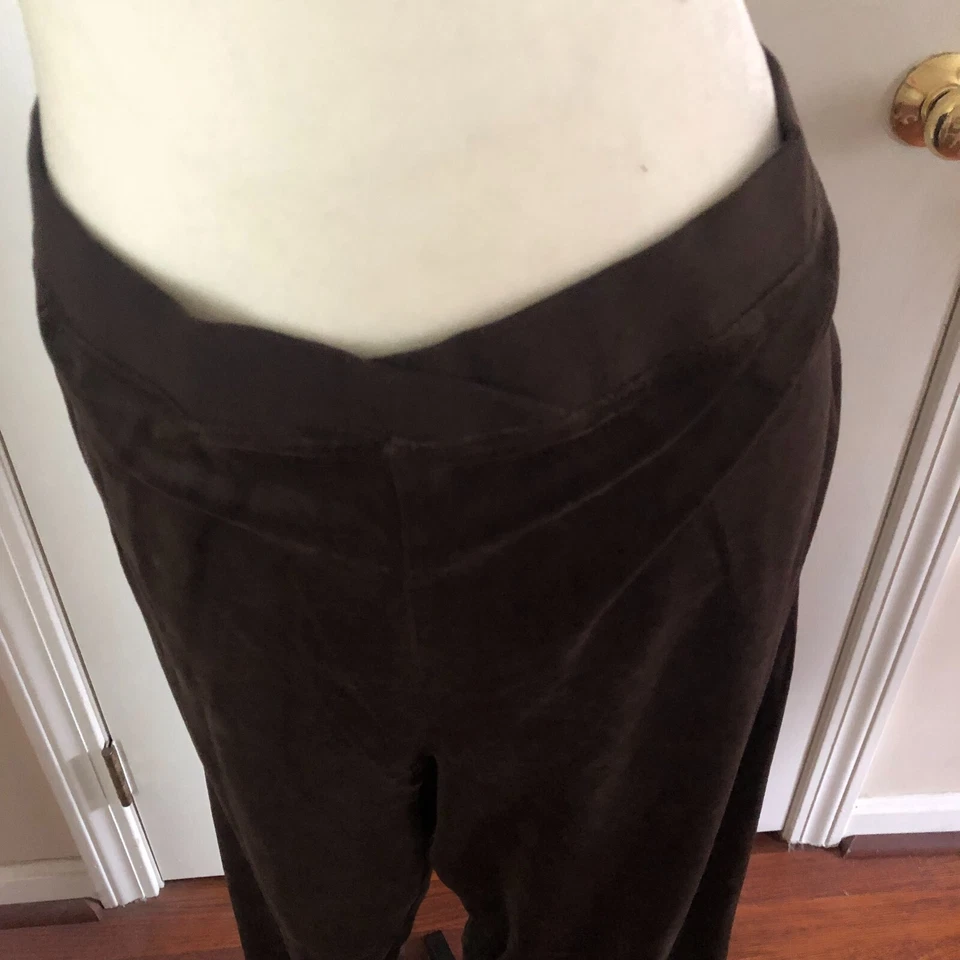 Женские велюровые брюки Chadwick's большого размера - КОРИЧНЕВЫЕ - РАЗМЕР: 2XL - ЧИТАЙТЕ ОПИСАНИЕ НИЖЕ - Изображение 2 из 4