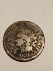 1874 Indian Head Cent Penny Copper U.S Coin AG FR JRT 414