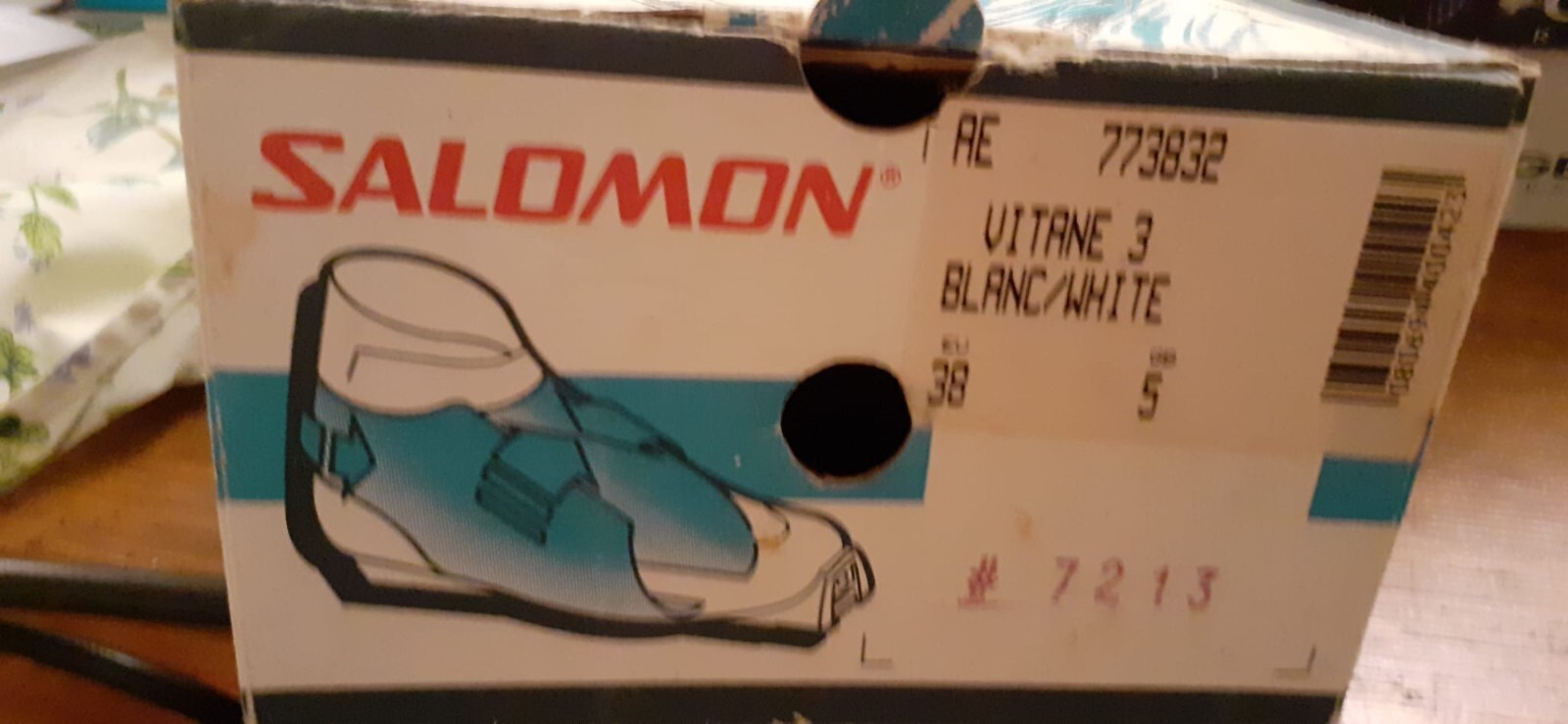 SCARPONI SCI SALOMON MODELLO VITANE 3 BLANC WHITE MISURA 38 CON SCATOLA CM