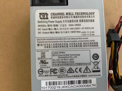 1PC CWT KSA-180S2 12V 5A 52V 2.5A Server Switching Power Supply #F6
