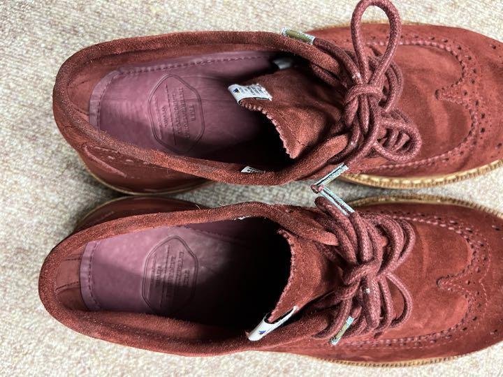 visvim PATRICIAN WT-FOLK Boots BURGUNDY Suede US 9 Used From