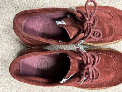 visvim PATRICIAN WT-FOLK Boots BURGUNDY Suede US 9 Used From visvim PATRICIAN WT-FOLK Boots BURGUNDY Suede US 9 Used From