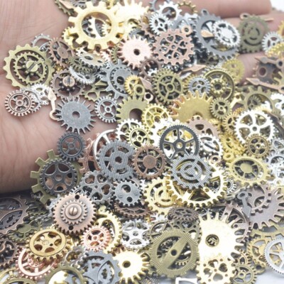 100g / Tasche Uhr Steampunk Getriebe Rad DIY Ornamente Mechanische Zahnräder