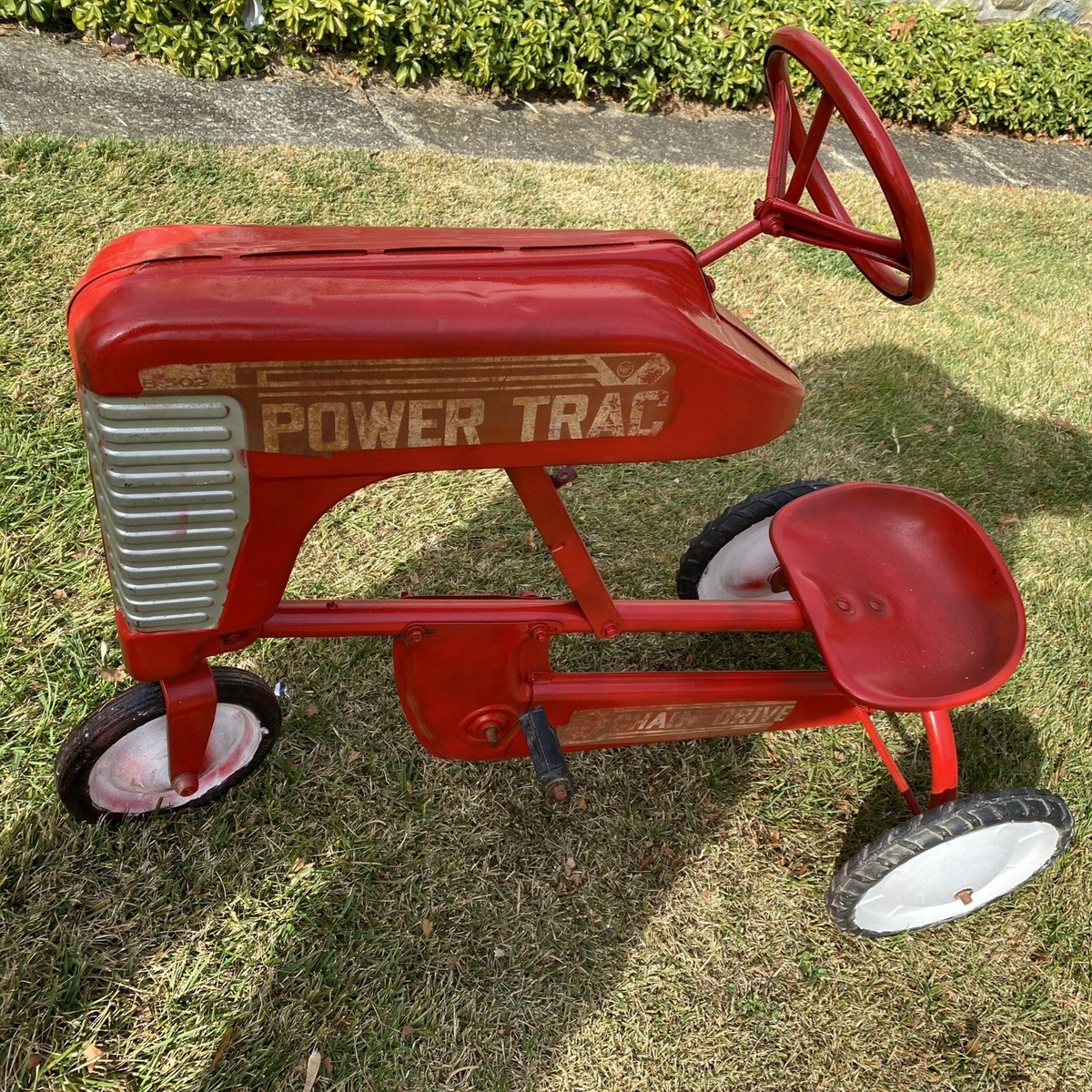 Antique Metal AMF E-502 Pedal Tractor Power Trac Chain Driven PICK