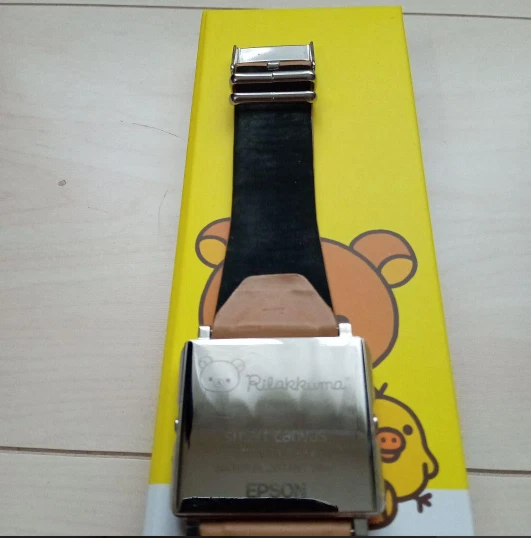 Reloj Pulsera Rilakkuma EPSON Inteligente Lona Raro Japón Edición Limitada Modelo Foto 4 de 4