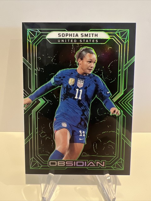 2022-23 Obsidian Soccer Sophia Smith Green Electric Etch #5/5 USWNT/PTFC #181