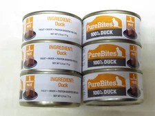 PureBites _6/2.5 oz_ "Duck" PATE wet Cat food ~EXP:2026/27~ Treat Mixer
