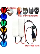 Bendable DIY LED Light Eyes Helmet Eyes Light Cosplay Mask Accessories USB Input