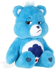 2020 NEW CARE BEARS GRUMPY BEAR 14" BLUE PLUSH BASIC FUN UNLOCK THE MAGIC COIN 