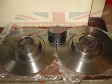 Pair Of New Mgb Brake Rotors And Brake Pads 1963-1980