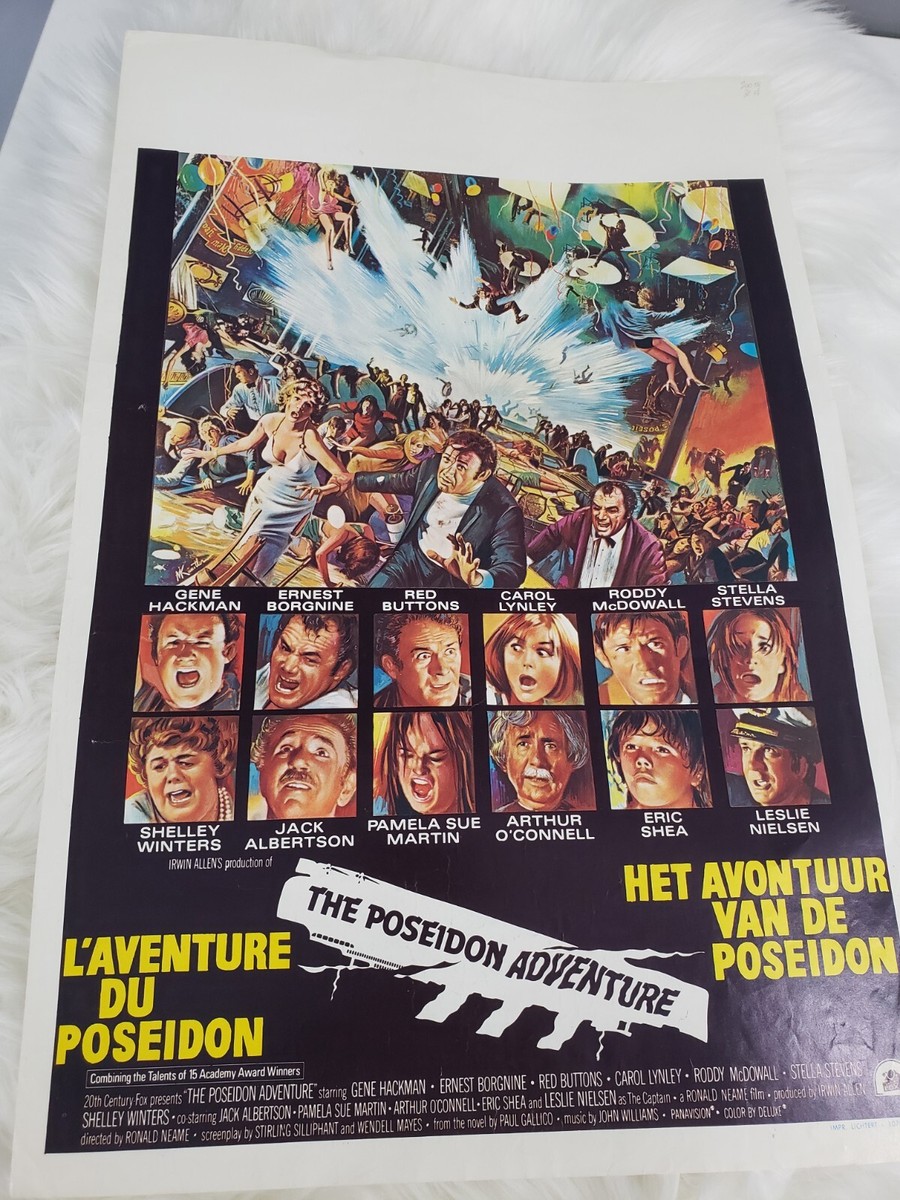 BELGIAN THE POSEIDON ADVENTURE - HACKMAN / BOAT - ORIGINAL MOVIE
