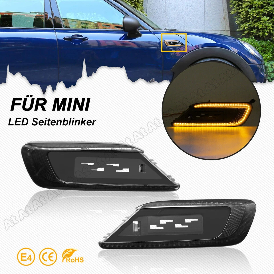 Intermitente lateral LED intermitente para Mini F54 Clubman One Cooper S D JCW ALL4 15-2019 - Imagen 3 de 4