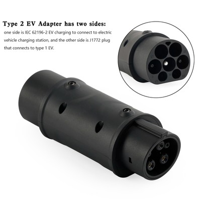 SAE Adapter 62196 Typ 2 auf Typ 1 J1772 EV Ladekabel Adapter IEC