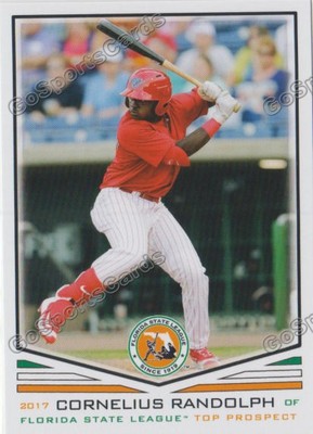 2017 Florida State League Top Prospect FSL Cornelius Randolph RC Rookie Phillies