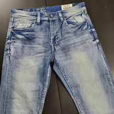 TK Axel 34x28** Slim Boot Denim Jeans Light/Stone Wash Blue