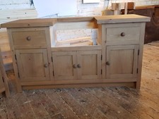    belfast sink units,oak worktops+free sink    