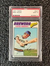 1977 Topps Baseball #507 Mike Hegan PSA 9