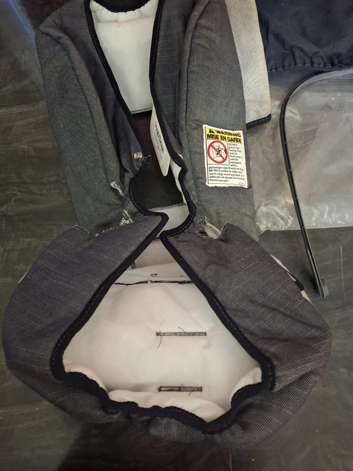 Genuine Peg Perego Denim Replacement Liner Cover Shade Original Accessory Parts - Image 3 of 4