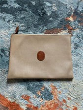 PORTA DOCUMENTI TRUSSARDI BEIGE CON CERNIERA CM 34 X 25