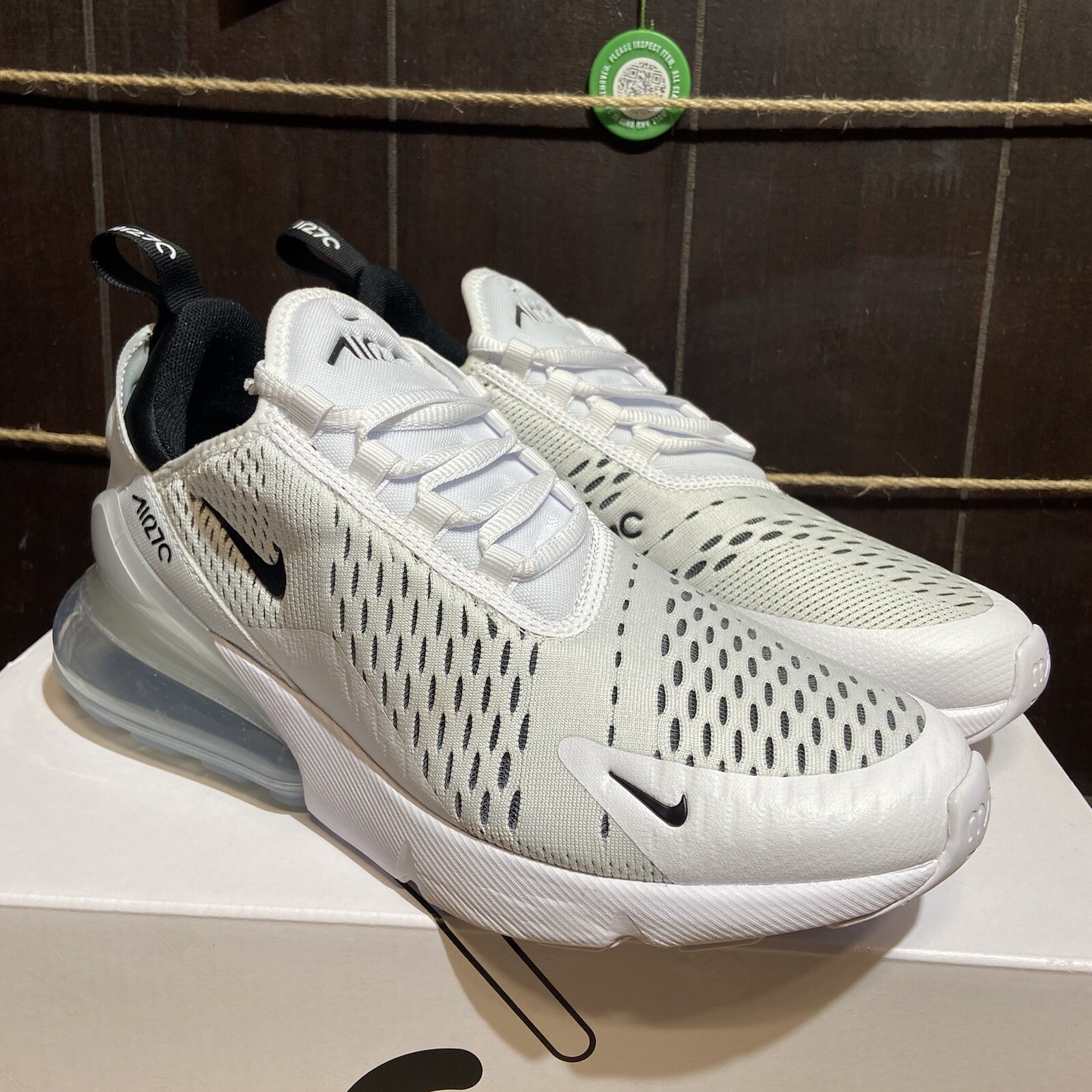 Nike Air Max 270 White Black White Size+10.5+-+Nike+Air+Max+270+White+2017 for sale online | eBay