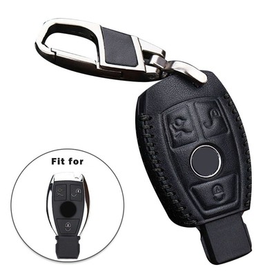 Leder Autoschl��ssel Schutz kompatibel mit f��r Mercedes C und E Klasse